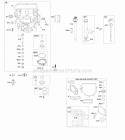 Camshaft Crankshaft Gasket Set-Engine Lubrication Piston Rings Connecting Rod Diagram and Parts List for 44Q777-0025-E1  Briggs and Stratton Engine